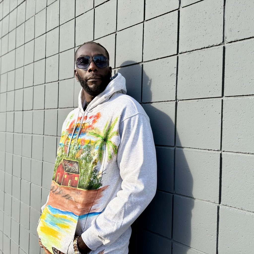 African Village Hand-Painted T-Shirt and Hoodie