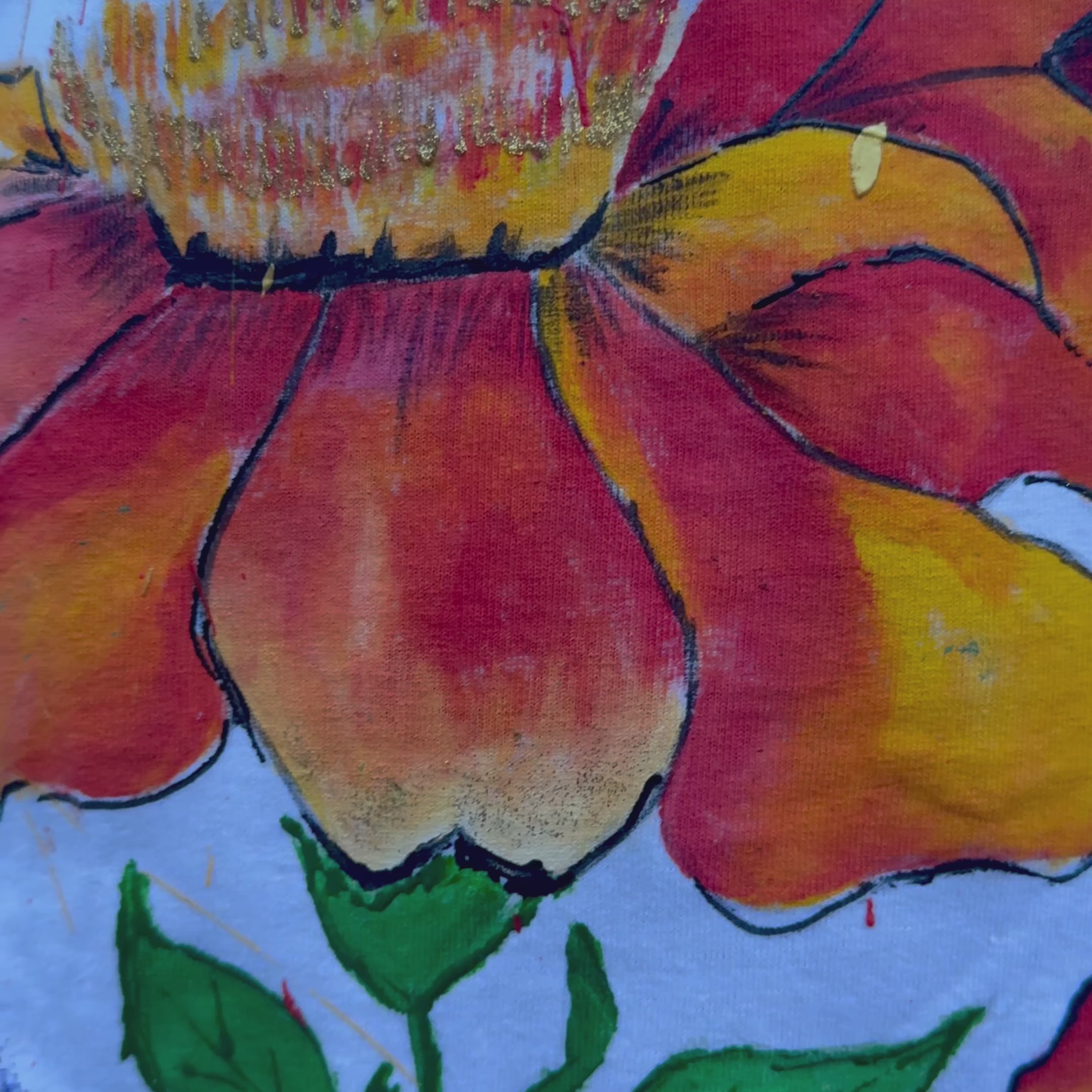 ZbenjAfrica Butterfly and Flower Hand-Painted T-Shirt and Hoodie